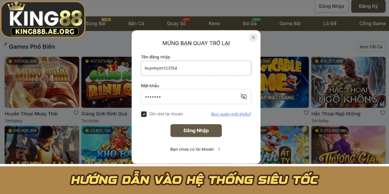 Hướng dẫn vào hệ thống siêu tốc Hướng dẫn vào hệ thống siêu tốc